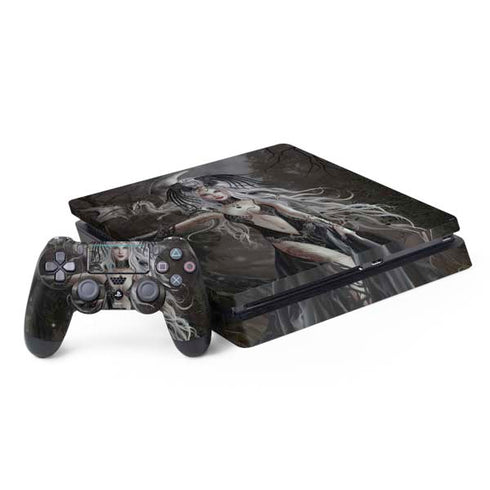 Gothic Princess with Silver Dragon by Nene Thomas PS4 Slim Bundle Skin