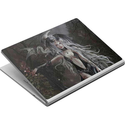 Gothic Princess with Silver Dragon by Nene Thomas Surface Book Skin