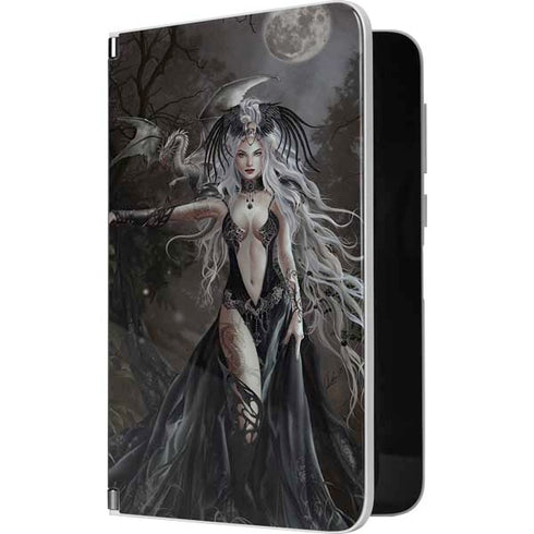 Gothic Princess with Silver Dragon by Nene Thomas Surface Duo Skin