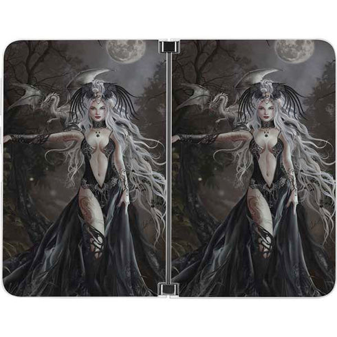 Gothic Princess with Silver Dragon by Nene Thomas Surface Duo Skin