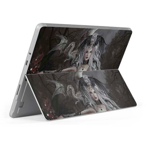 Gothic Princess with Silver Dragon by Nene Thomas Surface Go Skin