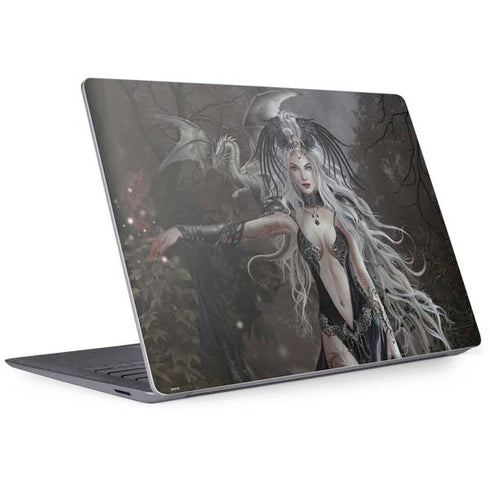 Gothic Princess with Silver Dragon by Nene Thomas Surface Laptop 3 13.5in Skin