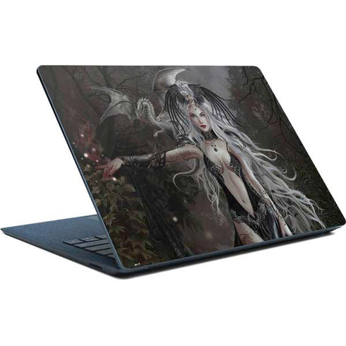 Gothic Princess with Silver Dragon by Nene Thomas Surface Laptop Skin