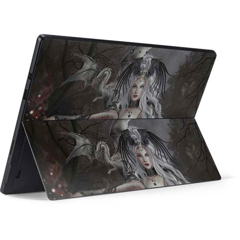 Gothic Princess with Silver Dragon by Nene Thomas Surface Pro 6 Skin