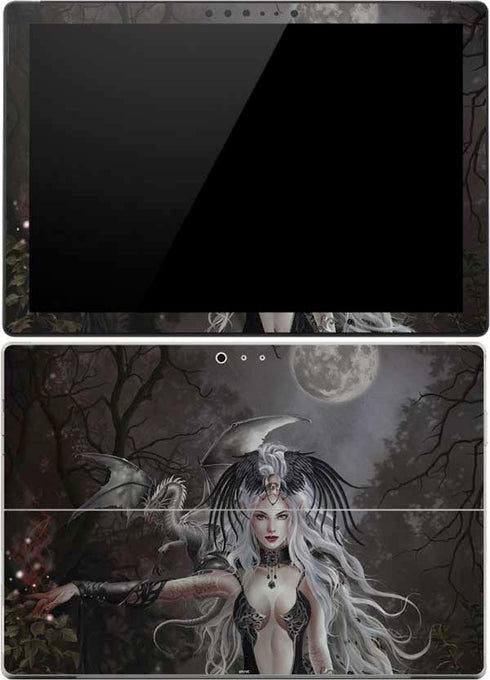 Gothic Princess with Silver Dragon by Nene Thomas Surface Pro (2017) Skin