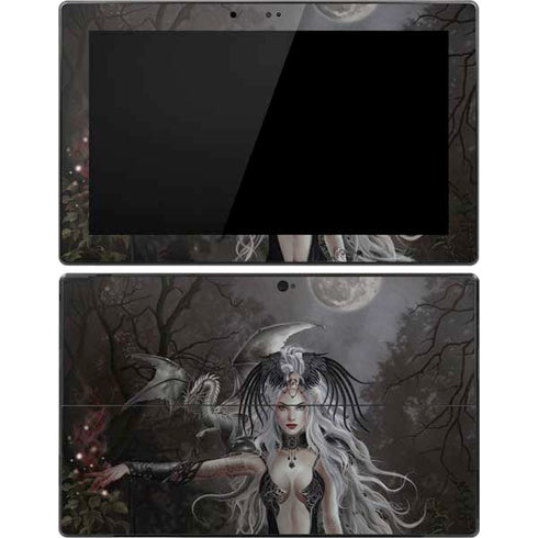 Gothic Princess with Silver Dragon by Nene Thomas Surface Pro Tablet Skin