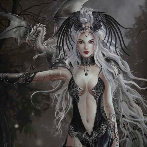 Gothic Princess with Silver Dragon by Nene Thomas Lenovo ThinkPad Skin