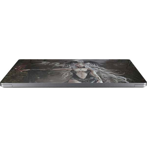 Gothic Princess with Silver Dragon by Nene Thomas Universal Laptop 12in (9.8 x 6.8in) Skin