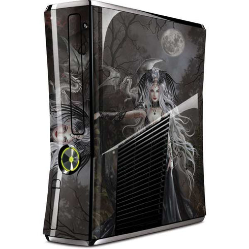 Gothic Princess with Silver Dragon by Nene Thomas Xbox 360 Slim (2010) Skin