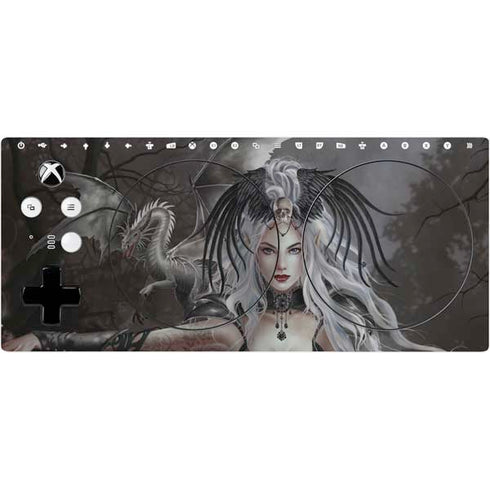 Gothic Princess with Silver Dragon by Nene Thomas Xbox Adaptive Controller Skin