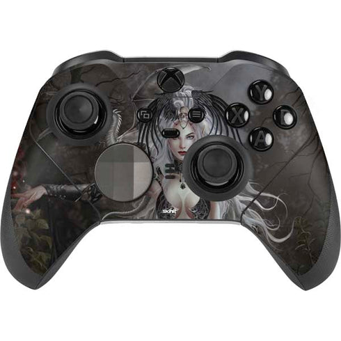 Gothic Princess with Silver Dragon by Nene Thomas Xbox Elite Wireless Controller Series 2 Skin