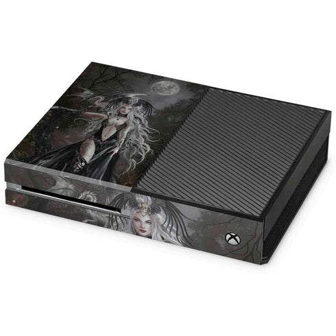 Gothic Princess with Silver Dragon by Nene Thomas Xbox One Console Skin
