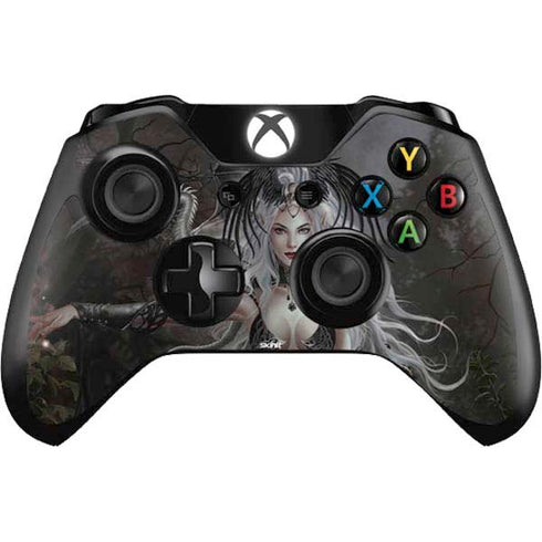 Gothic Princess with Silver Dragon by Nene Thomas Xbox One Controller Skin