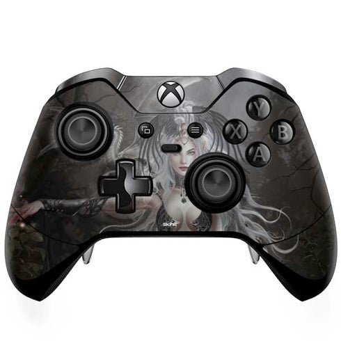Gothic Princess with Silver Dragon by Nene Thomas Xbox One Elite Controller Skin