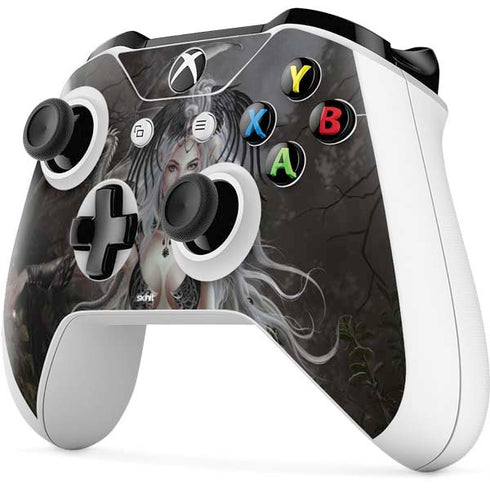 Gothic Princess with Silver Dragon by Nene Thomas Xbox One S All-Digital Edition Bundle Skin