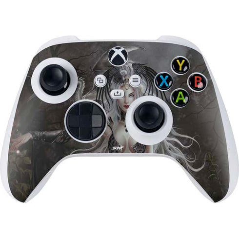 Gothic Princess with Silver Dragon by Nene Thomas Xbox Series S Controller Skin