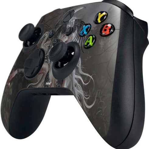 Gothic Princess with Silver Dragon by Nene Thomas Xbox Series X Controller Skin