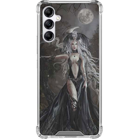 Gothic Princess with Silver Dragon by Nene Thomas Galaxy A15 5G Clear Case