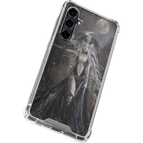Gothic Princess with Silver Dragon by Nene Thomas Galaxy S23 FE Clear Case