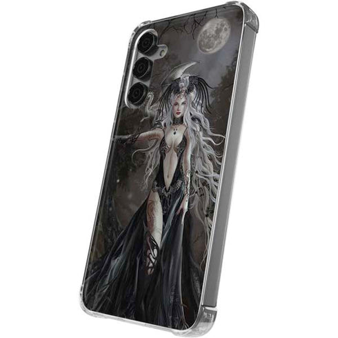 Gothic Princess with Silver Dragon by Nene Thomas Galaxy S24 Plus Clear Case