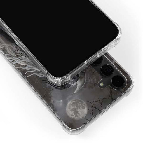 Gothic Princess with Silver Dragon by Nene Thomas Galaxy S24 Plus Clear Case