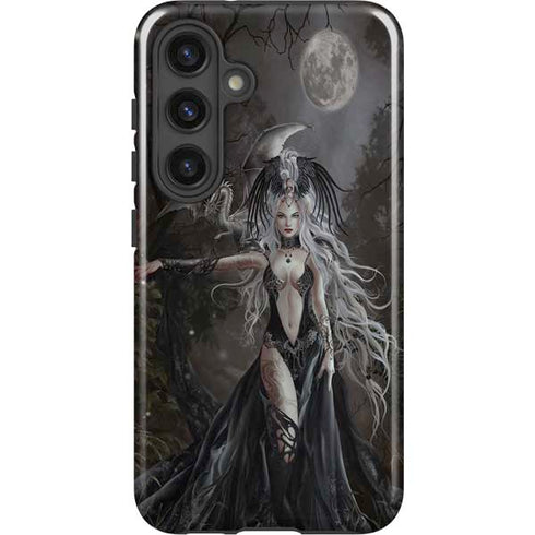 Gothic Princess with Silver Dragon by Nene Thomas Galaxy S24 Plus Impact Case