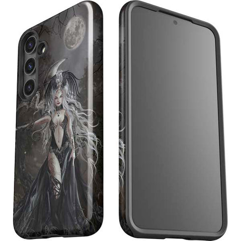 Gothic Princess with Silver Dragon by Nene Thomas Galaxy S24 Plus Impact Case
