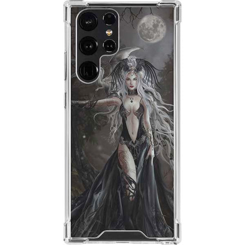 Gothic Princess with Silver Dragon by Nene Thomas Galaxy S24 Ultra Clear Case
