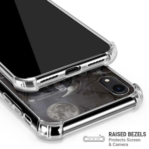 Gothic Princess with Silver Dragon by Nene Thomas iPhone XR Clear Case