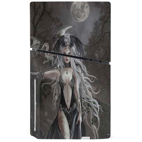 Gothic Princess with Silver Dragon by Nene Thomas PS5 Slim Disk Bundle Skin