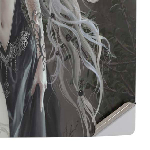 Gothic Princess with Silver Dragon by Nene Thomas PS5 Slim Digital Edition Console Skin