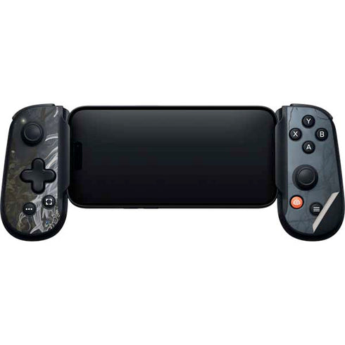 Gothic Queen with Silver Dragon by Nene Thomas Backbone One for iPhone Game Controller Skin