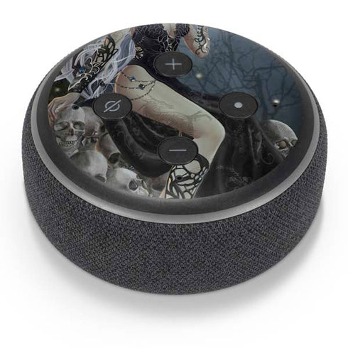 Gothic Queen with Silver Dragon by Nene Thomas Amazon Echo Dot Skin