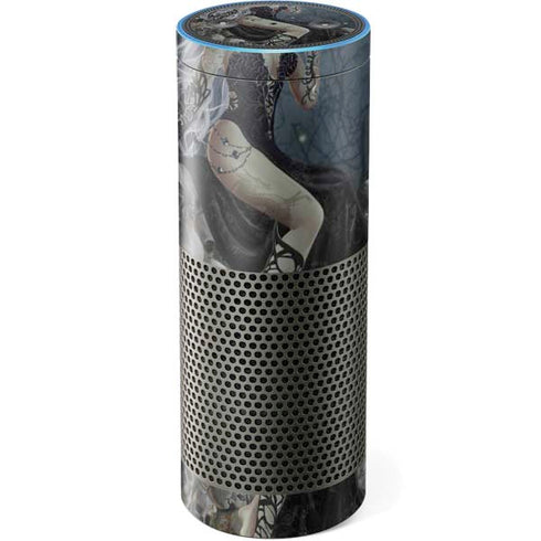 Gothic Queen with Silver Dragon by Nene Thomas Amazon Echo Skin