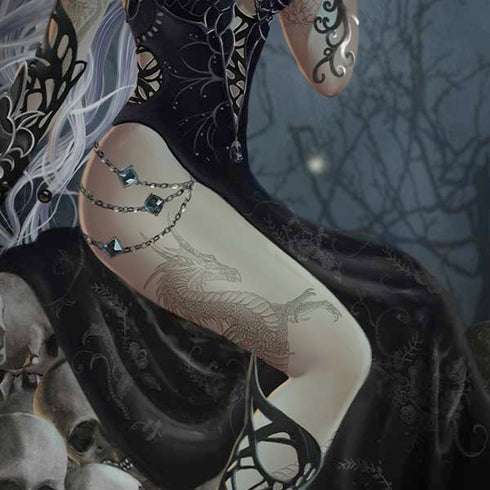 Gothic Queen with Silver Dragon by Nene Thomas Amazon Echo Skin