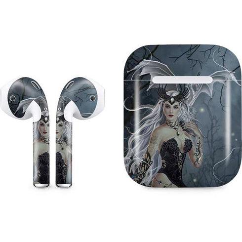 Gothic Queen with Silver Dragon by Nene Thomas Apple AirPods Skin