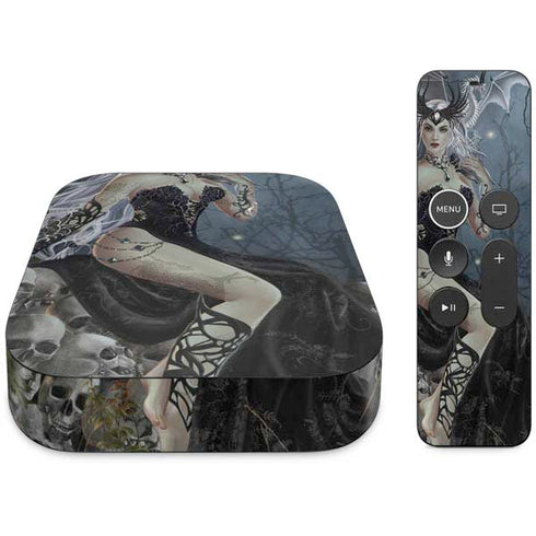 Gothic Queen with Silver Dragon by Nene Thomas Apple TV Skin