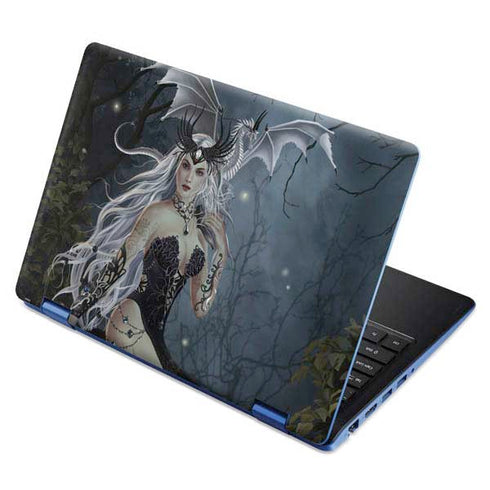 Gothic Queen with Silver Dragon by Nene Thomas Aspire R11 11.6in Skin