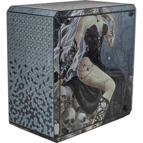 Gothic Queen with Silver Dragon by Nene Thomas Cooler Master MasterBox Q300L Mini Tower Skin