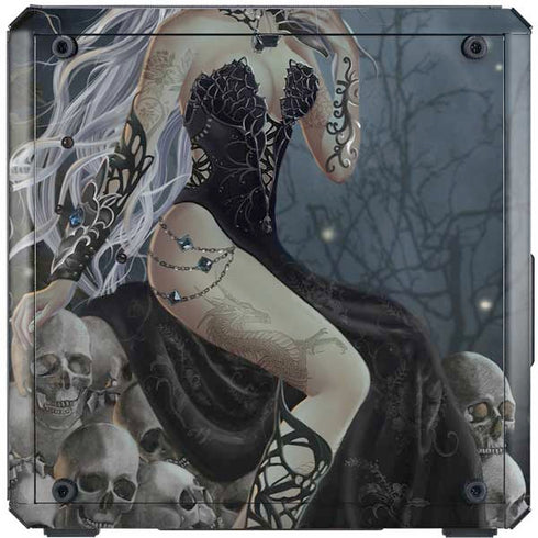 Gothic Queen with Silver Dragon by Nene Thomas Cooler Master MasterBox Q300L Mini Tower Skin