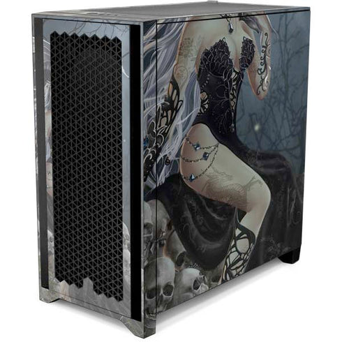 Gothic Queen with Silver Dragon by Nene Thomas Corsair 4000D Tempered Glass Mid-Tower ATX Case Skin