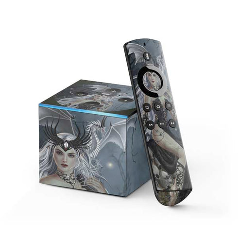 Gothic Queen with Silver Dragon by Nene Thomas Fire TV Cube Skin