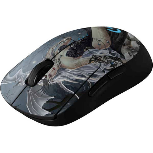 Gothic Queen with Silver Dragon by Nene Thomas G Pro Wireless Gaming Mouse Skin