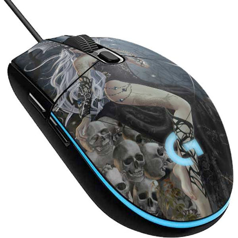 Gothic Queen with Silver Dragon by Nene Thomas G203 Prodigy RGB Wired Gaming Mouse Skin