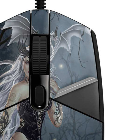 Gothic Queen with Silver Dragon by Nene Thomas G203 Prodigy RGB Wired Gaming Mouse Skin