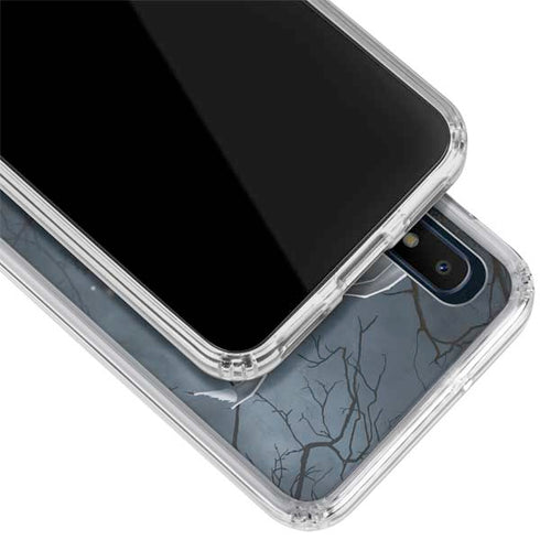 Gothic Queen with Silver Dragon by Nene Thomas Galaxy A10e Clear Case