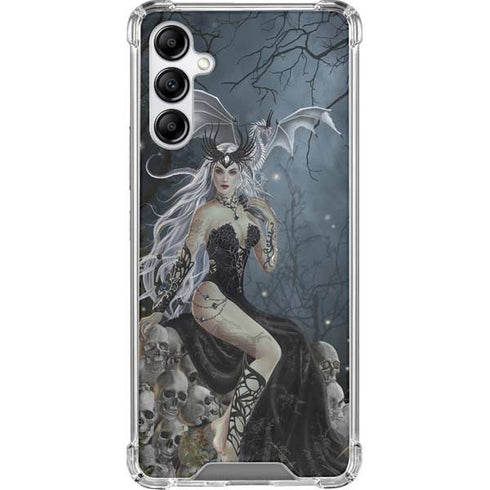 Gothic Queen with Silver Dragon by Nene Thomas Galaxy A14 5G Clear Case