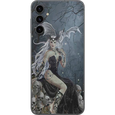 Gothic Queen with Silver Dragon by Nene Thomas Galaxy A14 5G Skin