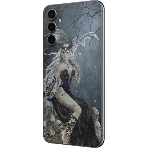 Gothic Queen with Silver Dragon by Nene Thomas Galaxy A14 5G Skin