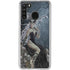Gothic Queen with Silver Dragon by Nene Thomas Galaxy A21 Clear Case